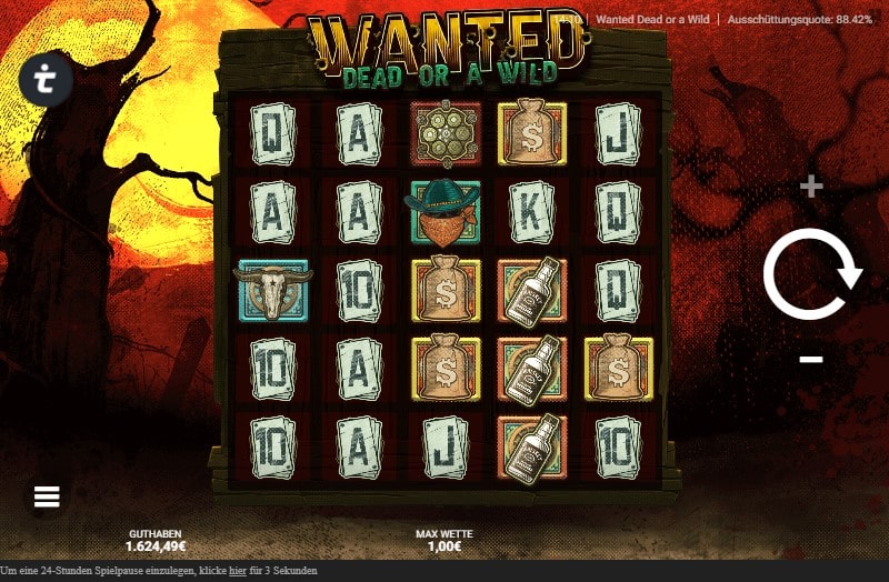 Wanted Dead or Wild Slot