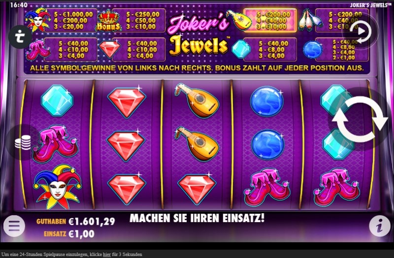 Joker's Jewels Slot