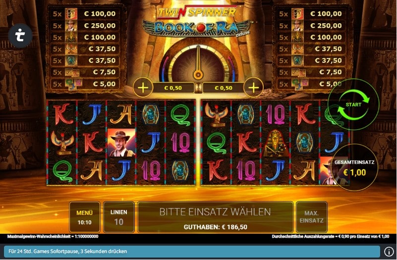Twin Spinner Book of Ra Slot